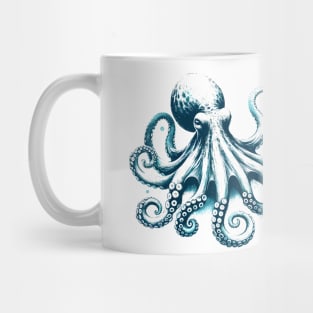 Ocean's Mystical Octopus: Sea Life Lover's Tee Mug